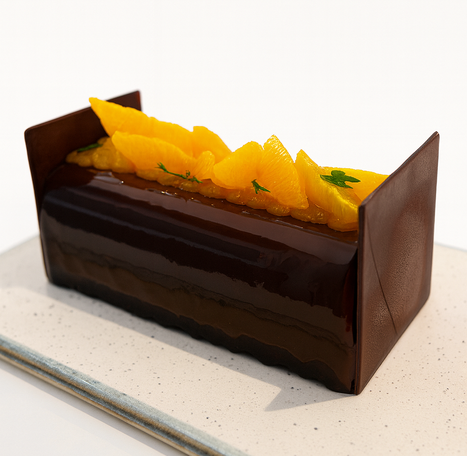 La Bûche Chocolat Mandarine 1 Bûche Chocolat Mandarine